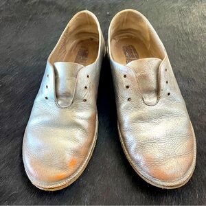 metallic silver leather MARSELL shoes 37.5